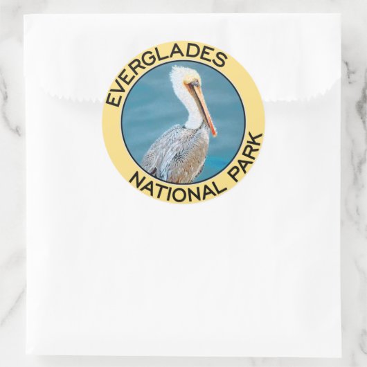 Nationaal park Everglades Ronde Sticker (Tas)