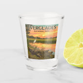 Nationaal Park  Everglades Shot Glas (Voorkant)