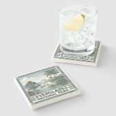 Nationaal park Everglades Stenen Onderzetter (Zijkant)