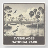 Nationaal park Everglades Stenen Onderzetter (Voorkant)