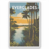 Nationaal park Everglades Sticker (Voorkant)
