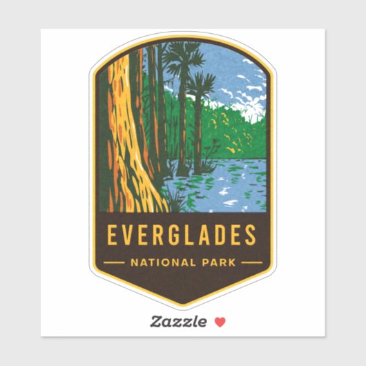 Nationaal park Everglades Sticker (Vel)