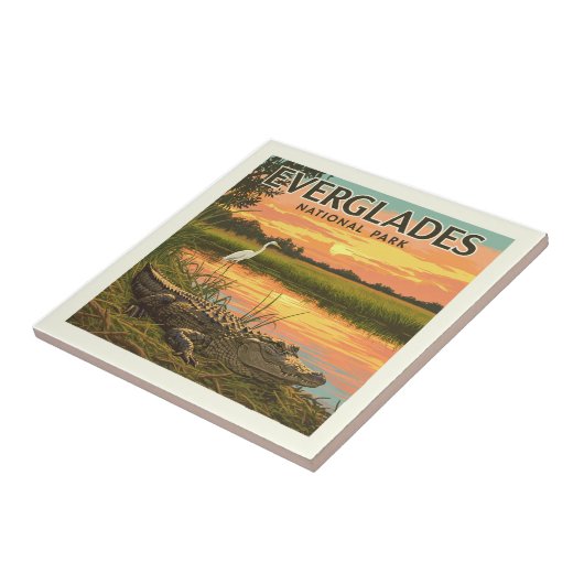 Nationaal Park  Everglades Tegeltje (Zijkant)