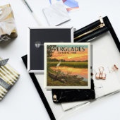 Nationaal Park  Everglades Vierkante Button 5,1 Cm