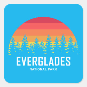 Nationaal park Everglades Vierkante Sticker