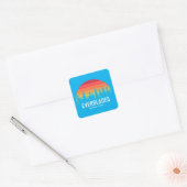 Nationaal park Everglades Vierkante Sticker (Envelop)