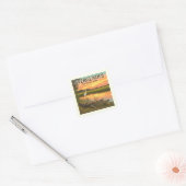 Nationaal Park  Everglades Vierkante Sticker (Envelop)