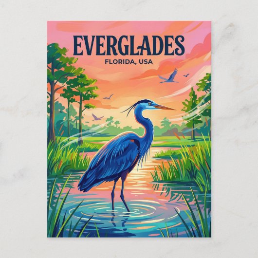 Nationaal park Everglades VS Briefkaart (Voorkant)