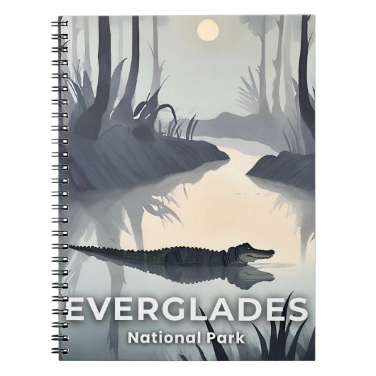 Nationaal park Everglades | Waterverf-alligator Notitieboek (Voorkant)