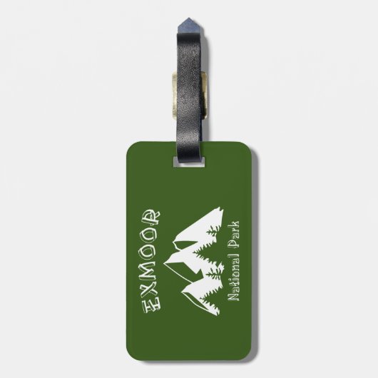 Nationaal park Exmoer Bagagelabel (Achterkant verticaal)