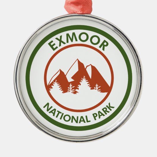 Nationaal park Exmoer Metalen Ornament (Voorkant)