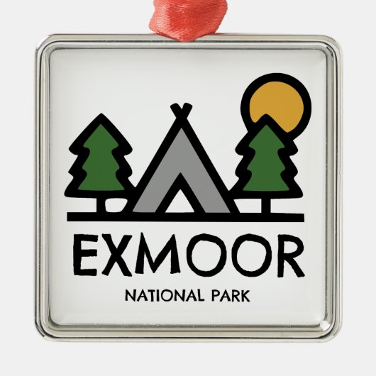 Nationaal park Exmoer Metalen Ornament (Voorkant)