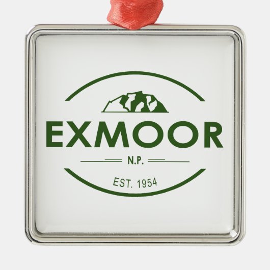Nationaal park Exmoer Metalen Ornament (Voorkant)
