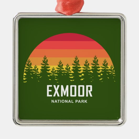 Nationaal park Exmoer Metalen Ornament (Voorkant)