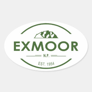 Nationaal park Exmoer Ovale Sticker