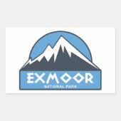 Nationaal park Exmoer Rechthoekige Sticker (Voorkant)