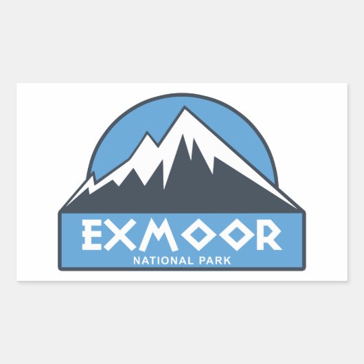 Nationaal park Exmoer Rechthoekige Sticker (Voorkant)