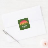 Nationaal park Exmoer Vierkante Sticker (Envelop)