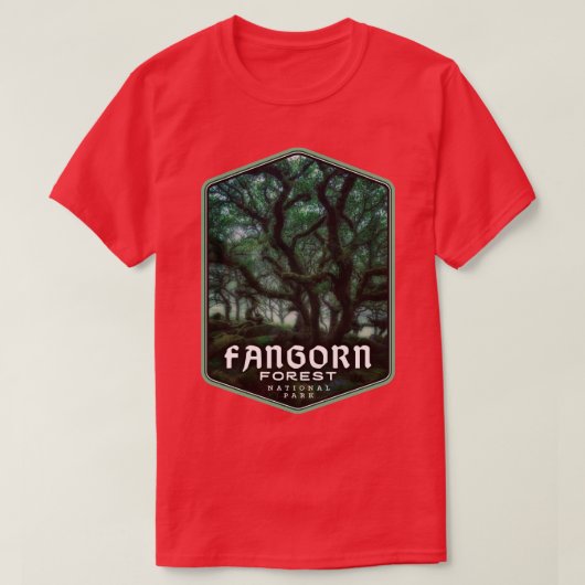 Nationaal park Fangorn Forest T-shirt (Design voorkant)