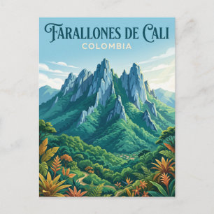 Nationaal park Farallones de Cali Colombia Briefkaart