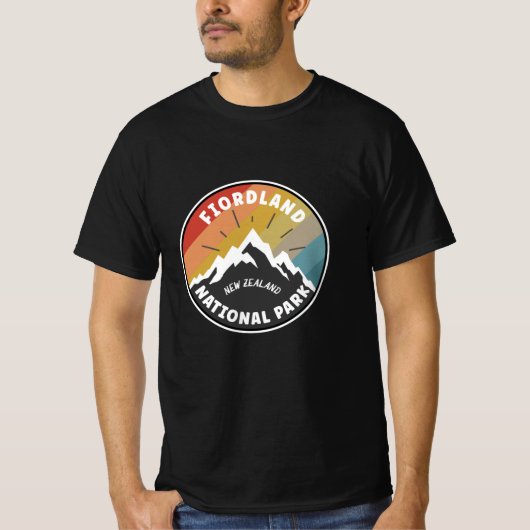 Nationaal Park Fiordland Nieuw-Zeeland T-shirt (Voorkant)