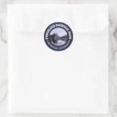 Nationaal park Fiordland Ronde Sticker (Tas)