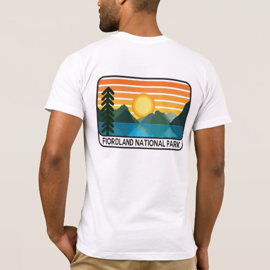 Nationaal park Fiordland T-Shirt (Achterkant)