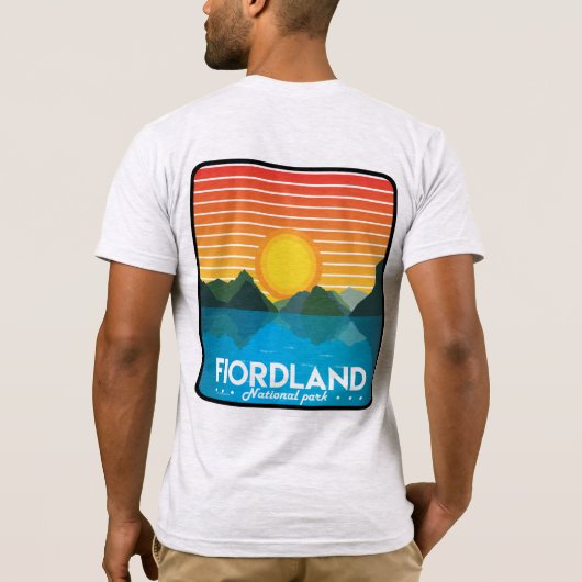 Nationaal park Fiordland T-Shirt (Achterkant)