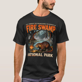 Nationaal Park Fire Swamp Bever Wilde dieren T-shirt