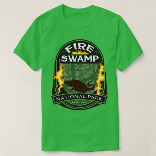 Nationaal park Fire Swamp T-shirt (Design voorkant)