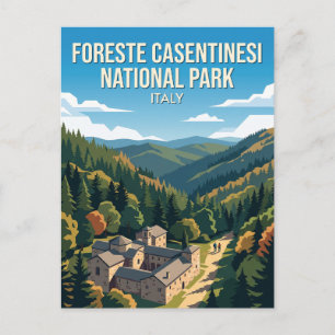 Nationaal park Foreste Casentinesi Italië Briefkaart