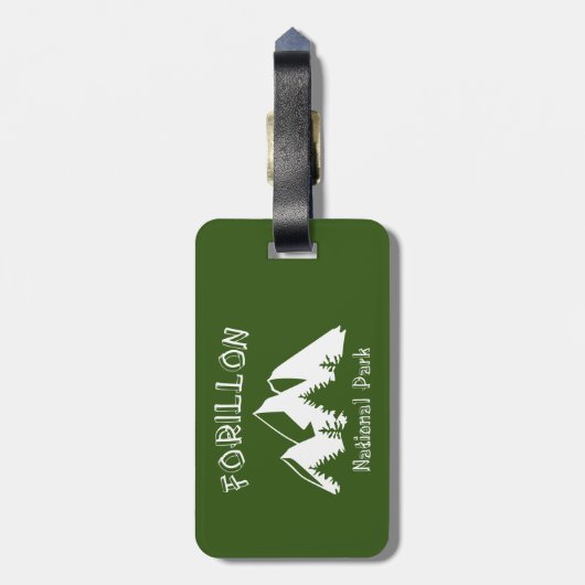 Nationaal park Forillon Bagagelabel (Achterkant verticaal)