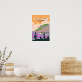 Nationaal park Forillon Canada Reis Kunst Vintage Poster (Keuken)