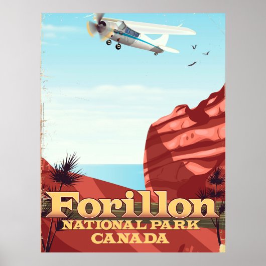 Nationaal park Forillon, Canada reisposter Poster (Voorkant)
