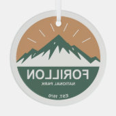 Nationaal park Forillon Glas Ornament (Achterkant)