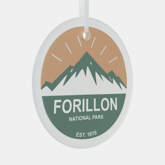 Nationaal park Forillon Glas Ornament (Voorkant Rechts)
