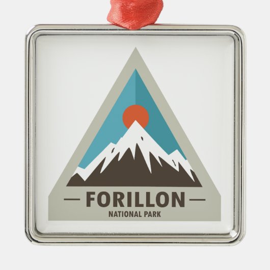 Nationaal park Forillon Metalen Ornament (Voorkant)