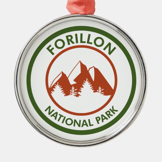 Nationaal park Forillon Metalen Ornament (Voorkant)