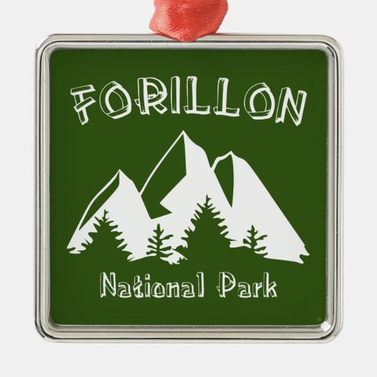 Nationaal park Forillon Metalen Ornament (Voorkant)