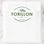 Nationaal park Forillon Ovale Sticker (Tas)