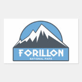 Nationaal park Forillon Rechthoekige Sticker (Voorkant)