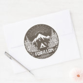 Nationaal park Forillon Ronde Sticker (Envelop)