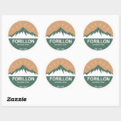 Nationaal park Forillon Ronde Sticker (Vel)
