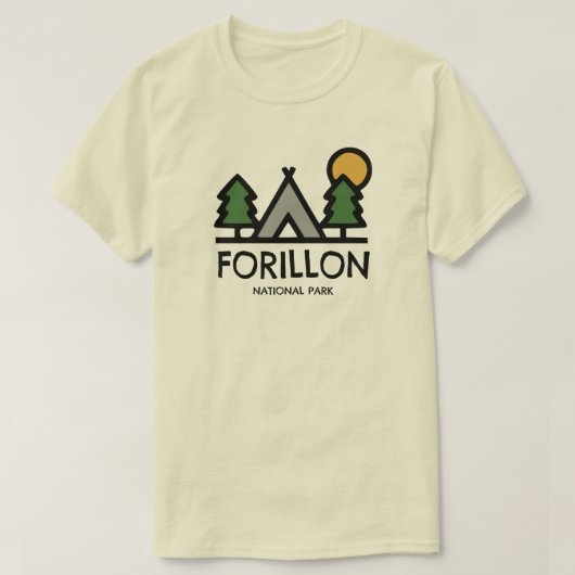Nationaal park Forillon T-shirt (Design voorkant)