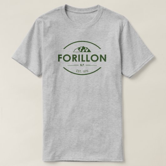 Nationaal park Forillon T-shirt (Design voorkant)