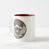 Nationaal park Forillon Tweekleurige Koffiemok (Voorkant links)