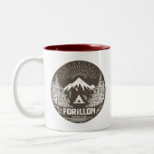 Nationaal park Forillon Tweekleurige Koffiemok (Links)