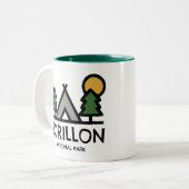 Nationaal park Forillon Tweekleurige Koffiemok (Voorkant links)