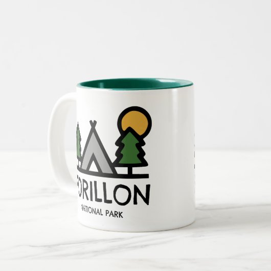 Nationaal park Forillon Tweekleurige Koffiemok (Voorkant links)