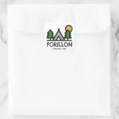 Nationaal park Forillon Vierkante Sticker (Tas)